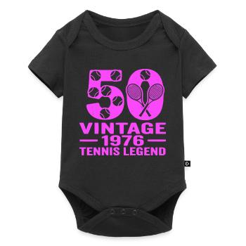 Tennis 50th Birthday 1976, Shirt, Hoodie, Shorts - Baby Premium short-sleeve bodysuit - black - Front