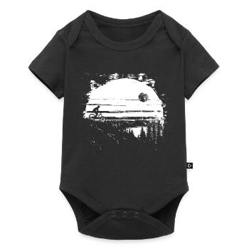 Graphique cycliste - Body à manches courtes Premium Bébé - noir - Devant