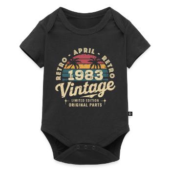 Avril 1983 - April 1983 - Baby Premium short-sleeve bodysuit - black - Front