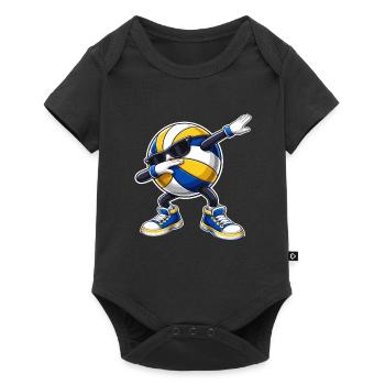 Volley-ball Dab Joueur de volley-ball Dab - Body à manches courtes Premium Bébé - noir - Devant