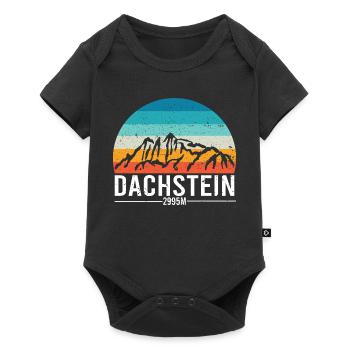 Dachstein Ramsau Autriche Coucher de soleil rétro - Body à manches courtes Premium Bébé - noir - Devant
