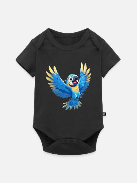 Aras Ara - Baby Premium Kurzarmbody - Schwarz