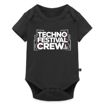 Techno Festival Crew – Techo Party Outfit - Baby Premium short-sleeve bodysuit - black - Front