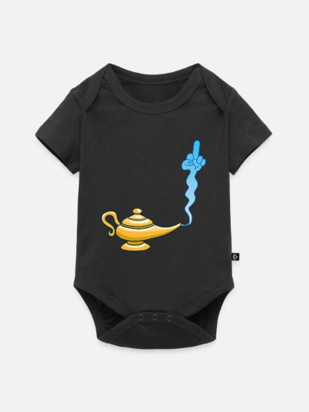 Der böse Genie - Baby Premium Kurzarmbody - Schwarz