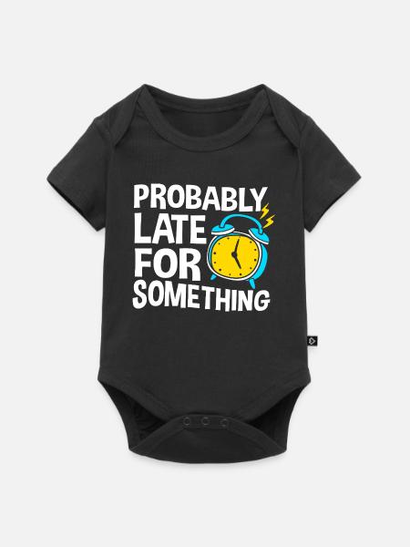 ProkrastinationFaul Faulheit Faulenzer - Baby Premium Kurzarmbody - Schwarz