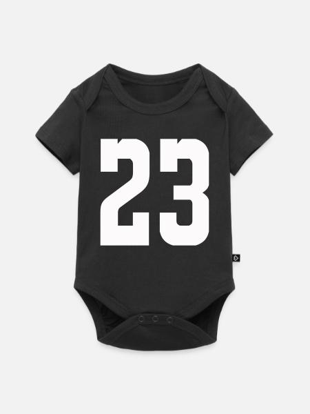 23 - Baby Premium Kurzarmbody - Schwarz