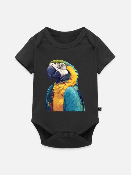 Aras Ara - Baby Premium Kurzarmbody - Schwarz