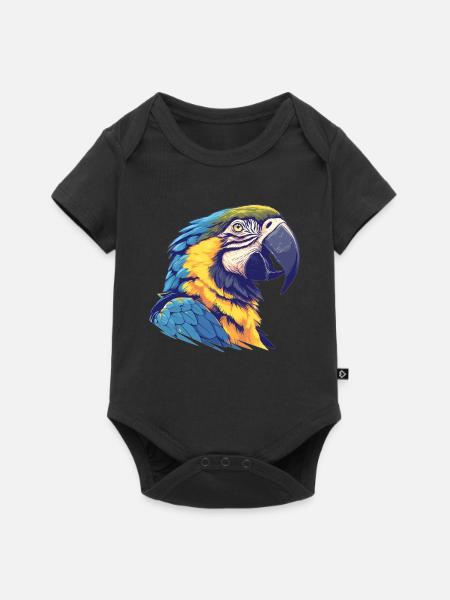 Aras Ara - Baby Premium Kurzarmbody - Schwarz