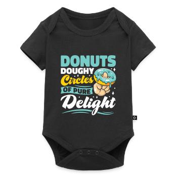 Restauration rapide en donuts - Body à manches courtes Premium Bébé - noir - Devant