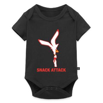 Snack Attack Möwe Eis - Baby Premium short-sleeve bodysuit - black - Front
