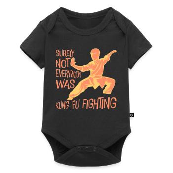 Surely Not Everybody Was Kung Fu Fighting Lustig - Baby Premium short-sleeve bodysuit - black - Front