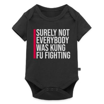 Surely Not Everybody Was Kung Fu Fighting Lustig - Baby Premium short-sleeve bodysuit - black - Front