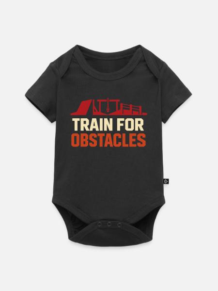 Hindernislauf-rennfahrer Hindernislauf Ocr - Baby Premium Kurzarmbody - Schwarz