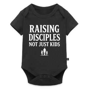 Raising Disciples Not Just Kids Papa God Faith - Baby Premium short-sleeve bodysuit - black - Front