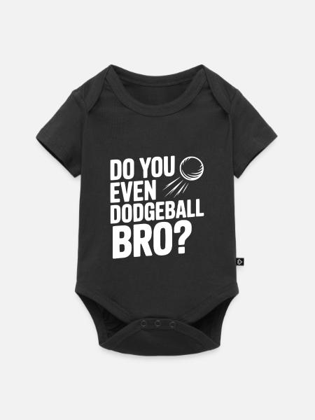 Kannst du überhaupt Völkerball, Bro? - Baby Premium Kurzarmbody - Schwarz
