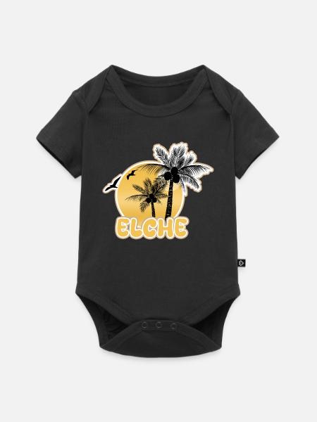 Strand Elche - Baby Premium Kurzarmbody - Schwarz