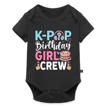 K-Pop Birthday Girl Crew - Baby Premium short-sleeve bodysuit - black - Front