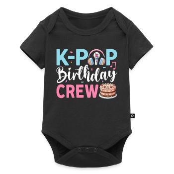 K-Pop Birthday Crew - Baby Premium short-sleeve bodysuit - black - Front