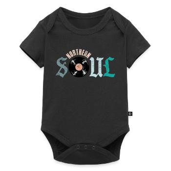 Northern Soul Music Vinyl - Baby Premium short-sleeve bodysuit - black - Front