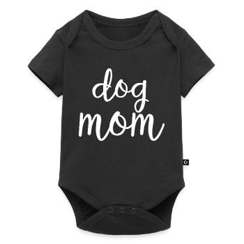 Dog Mom Cute Paw Mothers Day Shirt - Baby Premium short-sleeve bodysuit - black - Front