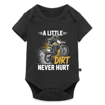 A Little Dirt Never Hurt – Motocross Dirt Bike - Baby Premium short-sleeve bodysuit - black - Front