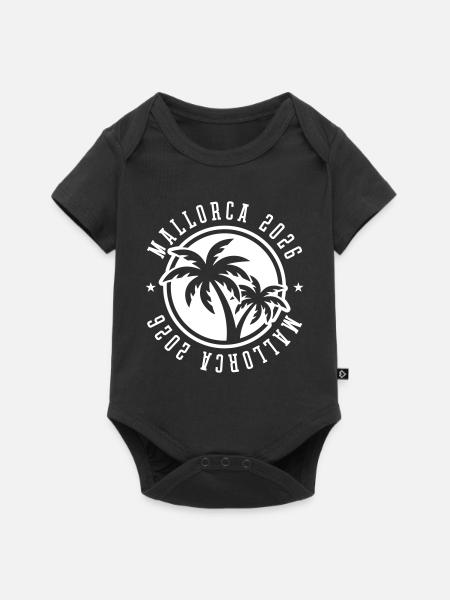 Mallorca 2026 Palmen - Baby Premium Kurzarmbody - Schwarz
