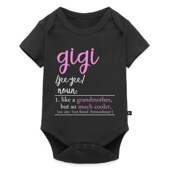 Gigi Definition Funny Grandma Shirt - Baby Premium short-sleeve bodysuit - black - Front