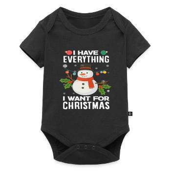 I've got everything I want Christmas love - Baby Premium short-sleeve bodysuit - black - Front