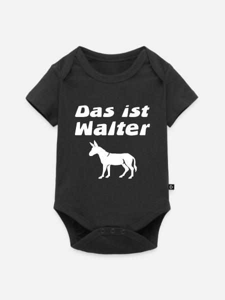 Esel - Baby Premium Kurzarmbody - Schwarz