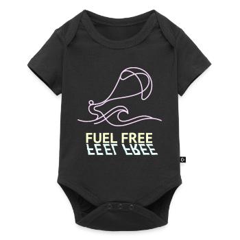 Sans carburant de cerf-volant, t-shirt, sweat à capuche, casquette, tasse - Body à manches courtes Premium Bébé - noir - Devant