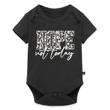Nope Not Today Shirt – Funny Introvert T-Shirt - Baby Premium short-sleeve bodysuit - black - Front