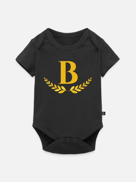 B - Baby Premium Kurzarmbody - Schwarz
