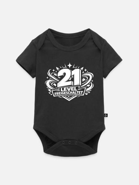 21 Level Freigeschaltet - Baby Premium Kurzarmbody - Schwarz