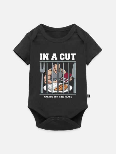 Schnittsaison Bei Reduziertem Kaloriendefizit - Baby Premium Kurzarmbody - Schwarz
