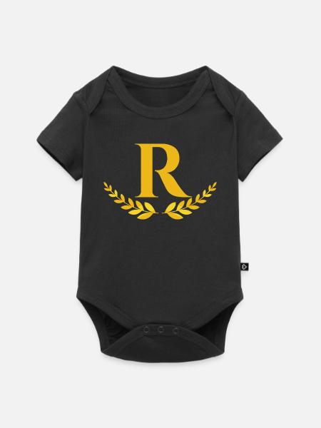 R - Baby Premium Kurzarmbody - Schwarz