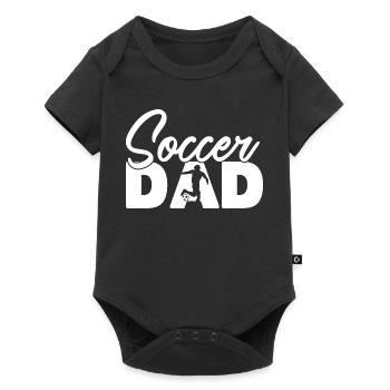 Soccer Dad Football Silhouette Sports Father - Baby Premium short-sleeve bodysuit - black - Front