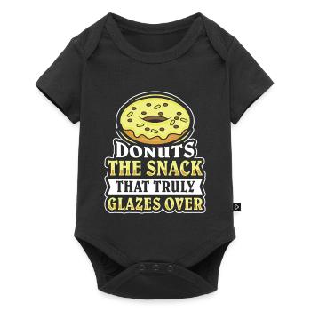 Restauration rapide en donuts - Body à manches courtes Premium Bébé - noir - Devant