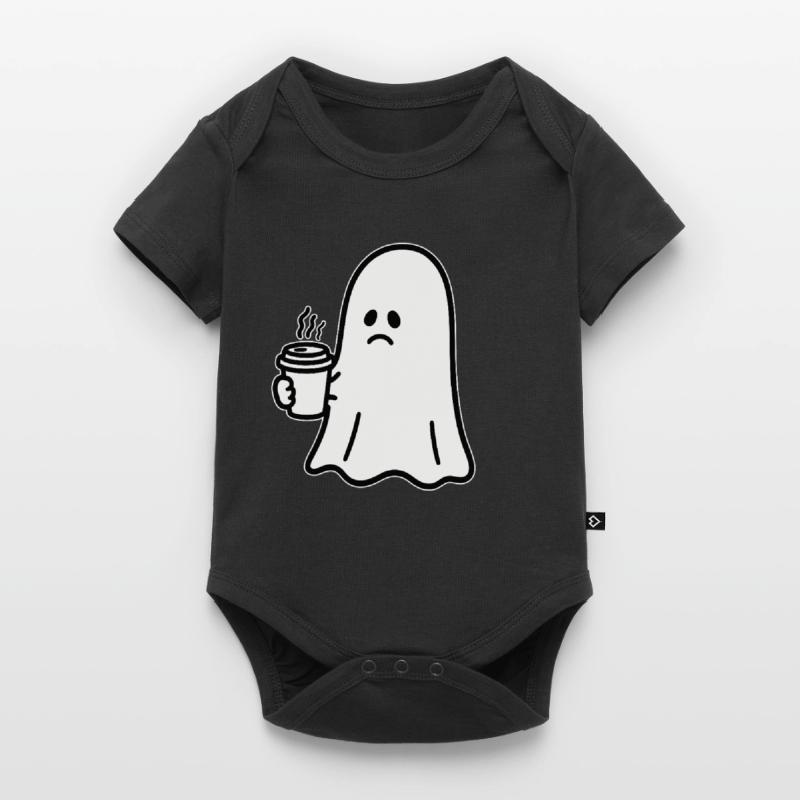 Geist Kaffee Halloween Süßes oder Saures Baby Premium Kurzarmbody