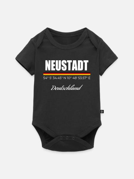 Neustadt - Baby Premium Kurzarmbody - Schwarz