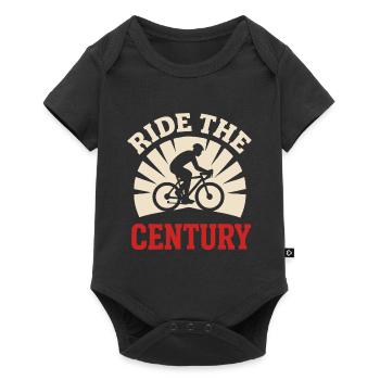 Century Ride 100-mile ride Cyclist Century - Baby Premium short-sleeve bodysuit - black - Front