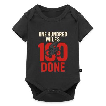 Century Ride 100-mile ride Cyclist Century - Baby Premium short-sleeve bodysuit - black - Front