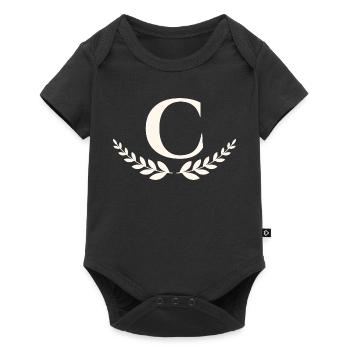 C - Baby Premium Kurzarmbody - Schwarz - Vorne