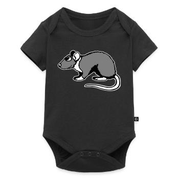 Cool Rat Sunglasses Side Funny Rodent - Baby Premium short-sleeve bodysuit - black - Front