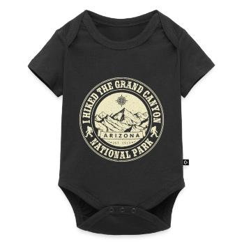 I Hiked Grand Canyon National Park - Baby Premium short-sleeve bodysuit - black - Front