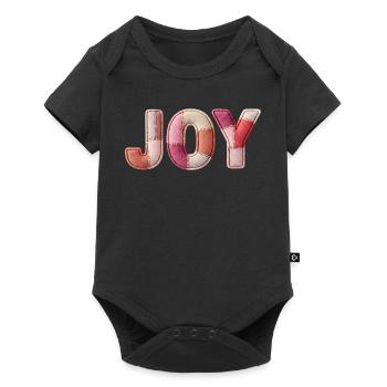 Joy, Joie Joy, Cadeaux Patchwork - Body à manches courtes Premium Bébé - noir - Devant