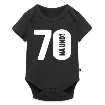 70 Et alors ? Pas si mal - anniversaire - Body à manches courtes Premium Bébé - noir - Devant