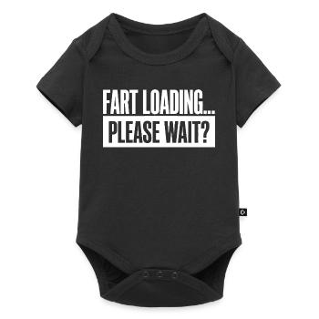 Fart Loading Please Wait Fart Funny - Baby Premium short-sleeve bodysuit - black - Front