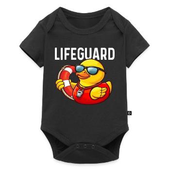 Lifeguard Rubber Duck Duck Lover Duckie - Baby Premium short-sleeve bodysuit - black - Front