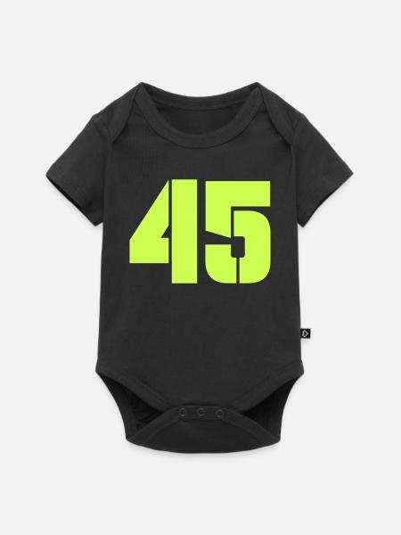 45 - Baby Premium Kurzarmbody - Schwarz