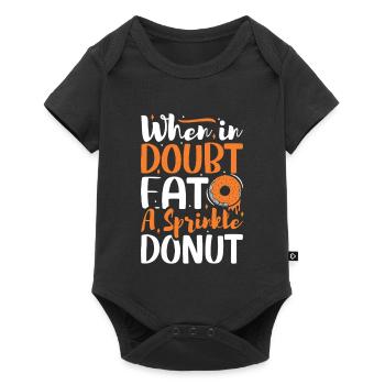 Restauration rapide en donuts - Body à manches courtes Premium Bébé - noir - Devant